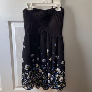 Urban Outfitters strapless floral dress, size XS